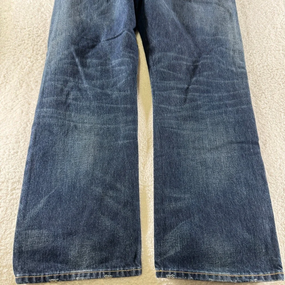 Polo Ralph Lauren Mens‎ Dark Blue Hampton Relaxed Straight Leg Denim Jeans 38x30